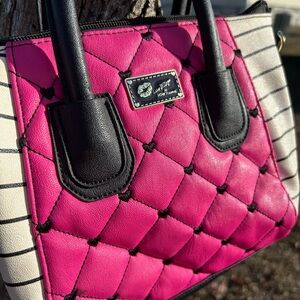Luv Betsey by Betsey Johnson Pink/white/black handbag